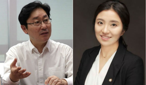 박범계(왼쪽) 국회의원과 김소연 대전시의원