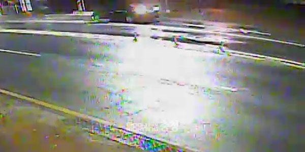 충남 서산경찰서(서장 김택준)는 지난 24일 오전 4시 55분께 도로 위에 쓰려져 있던 C(56)씨를 친 뒤 도주한 A(29)씨와 또 다른 운전자 B(75)씨를 검거했다. (CCTV 화면 캡쳐, 서산경찰서 제공)