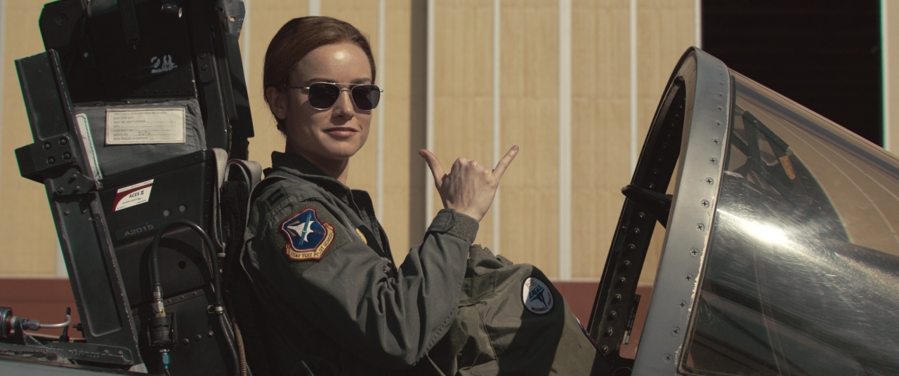 '캡틴 마블' 캐롤 덴버스는 미 공군 전투기 조종사다. 캐롤이 조종사라는 건 무척 시사적이다. Ⓒ 월트디즈니컴퍼니코리아