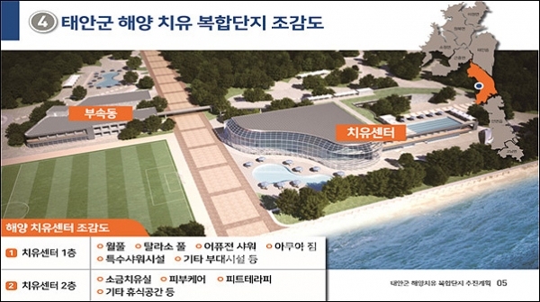 충남 태안군이 대한민국을 대표하는 해양치유산업(해양헬스케어) 거점으로 도약하기 위해 행정력을 집중하고 있다. (태안군 제공/ 굿모닝충청=김갑수 기자)