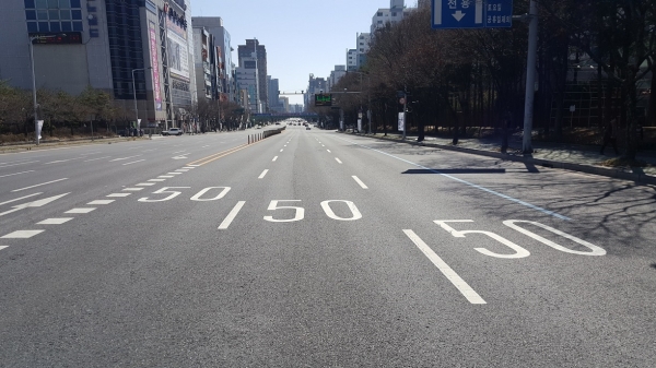 대전시 ‘안전한 도로교통환경 조성’ 정비사업 추진 노면. 사진=대전시 제공 / 굿모닝충청 정민지 기자