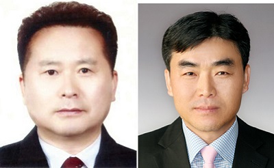 천용태(왼쪽) 대표와 정환명 공장장. 사진=대전상공회의소 제공/굿모닝충청 황해동 기자